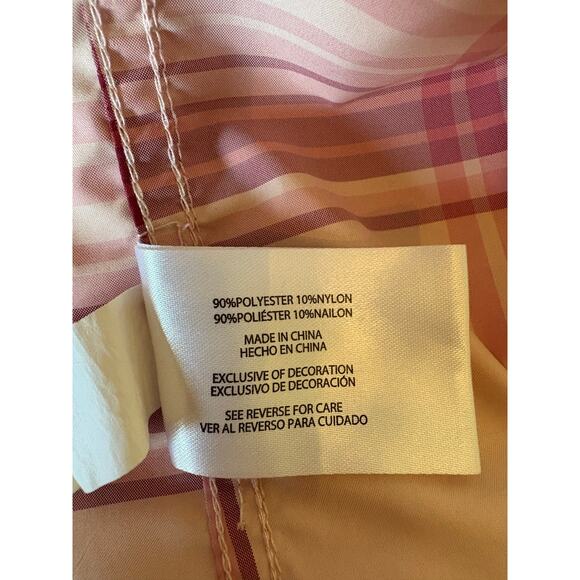 Eddie Bauer Ladies Short Sleeve Adventure Top, Peach Starling Plaid XL - Picture 11 of 16